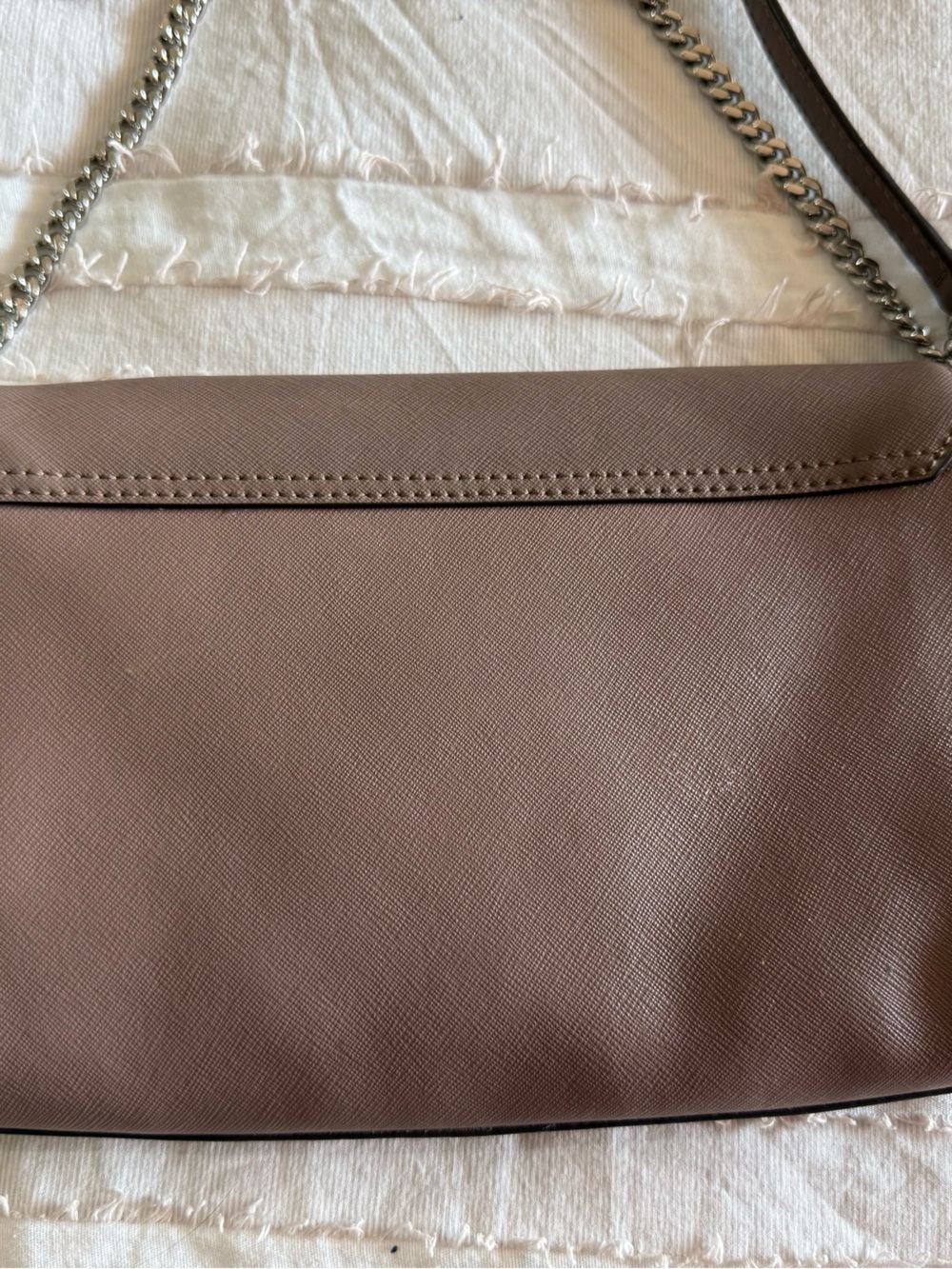 kate spade Taupe Saffiano Flap Crossbody - Picture 9 of 12